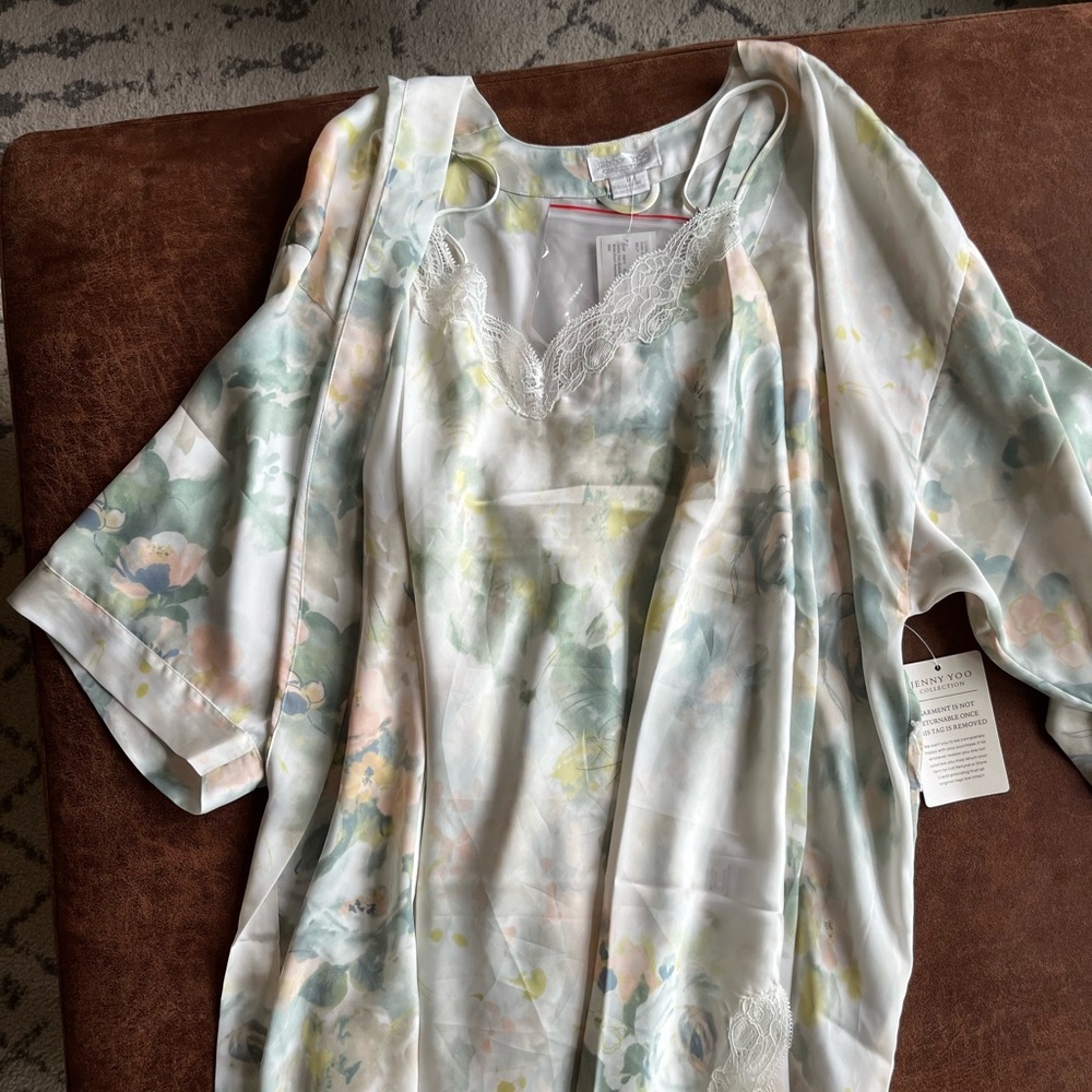 Jenny Yoo Robe & Slip - new with tags